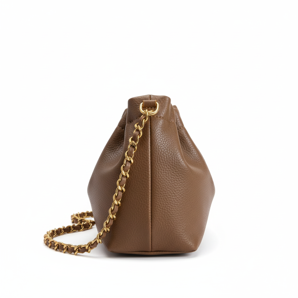 FAUBOURG — Sac à Bandoulière Femme Cuir PU Marron Chic