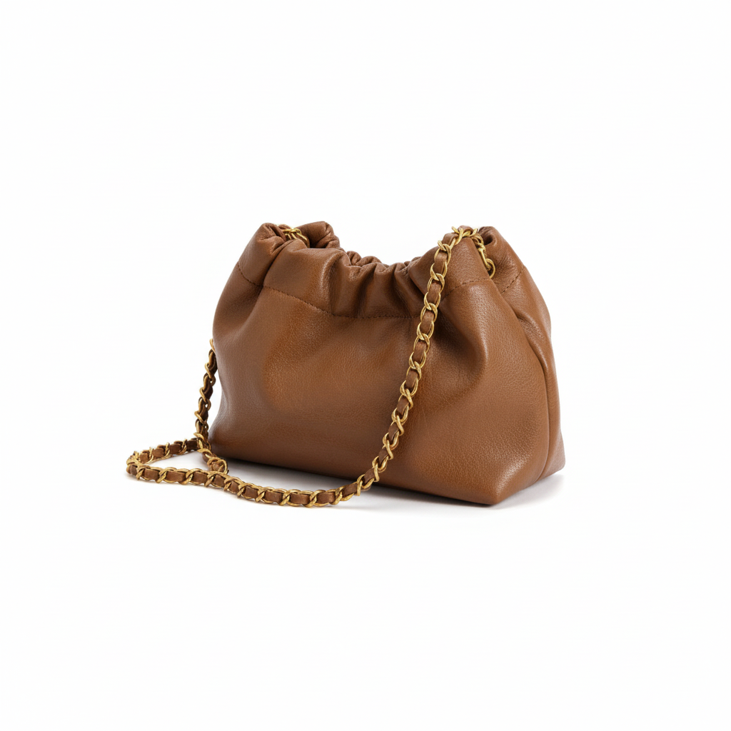 FAUBOURG — Sac à Bandoulière Femme Cuir PU Marron Chic