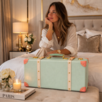 VERSAILLES – Vintage-Reisetasche für Damen · Spaltleder im Retro-Stil · Zeitloser europäischer Stil