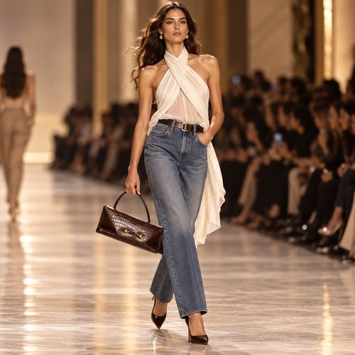 DIANE — Sac à Main Femme · Matière Vegan Effet Crocodile · Souple Porté Épaule