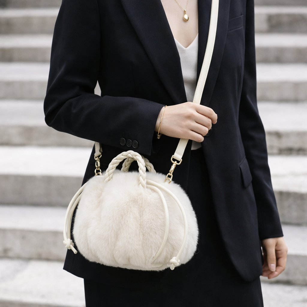 ST GERMAIN — Sac à Bandoulière Femme Cuir PU Gris Compact