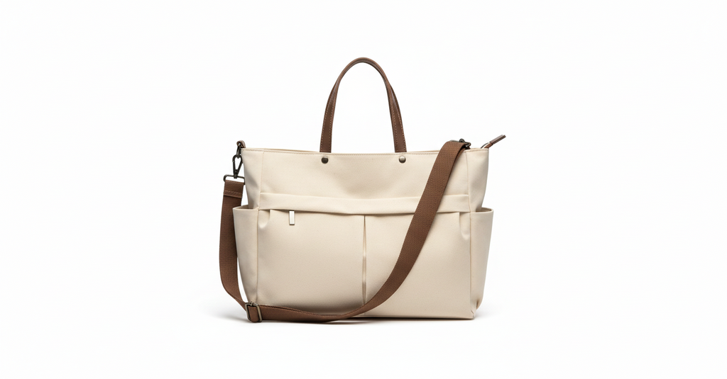 PASSY — Sac à Bandoulière Femme Cuir PU Beige Elégant
