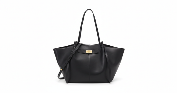 BELLOY – Damenhandtasche · Trapezförmige Silhouette · Strukturiert Schwarz