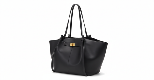 BELLOY – Damenhandtasche · Trapezförmige Silhouette · Strukturiert Schwarz