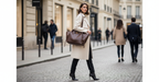 BELLOY — Sac Cabas Femme Structuré Noir Trapèze
