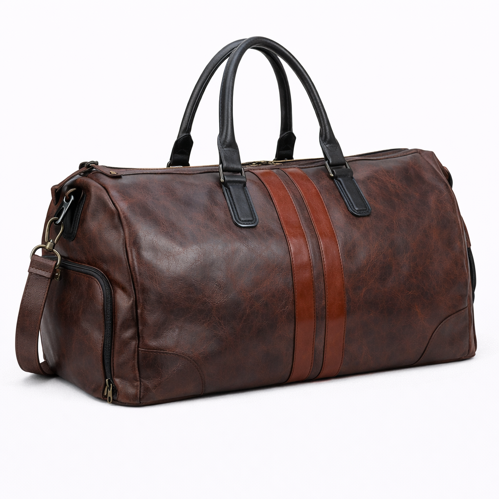 DUNE — Sac de Voyage Femme Toile Robuste Marron Grande Capacité