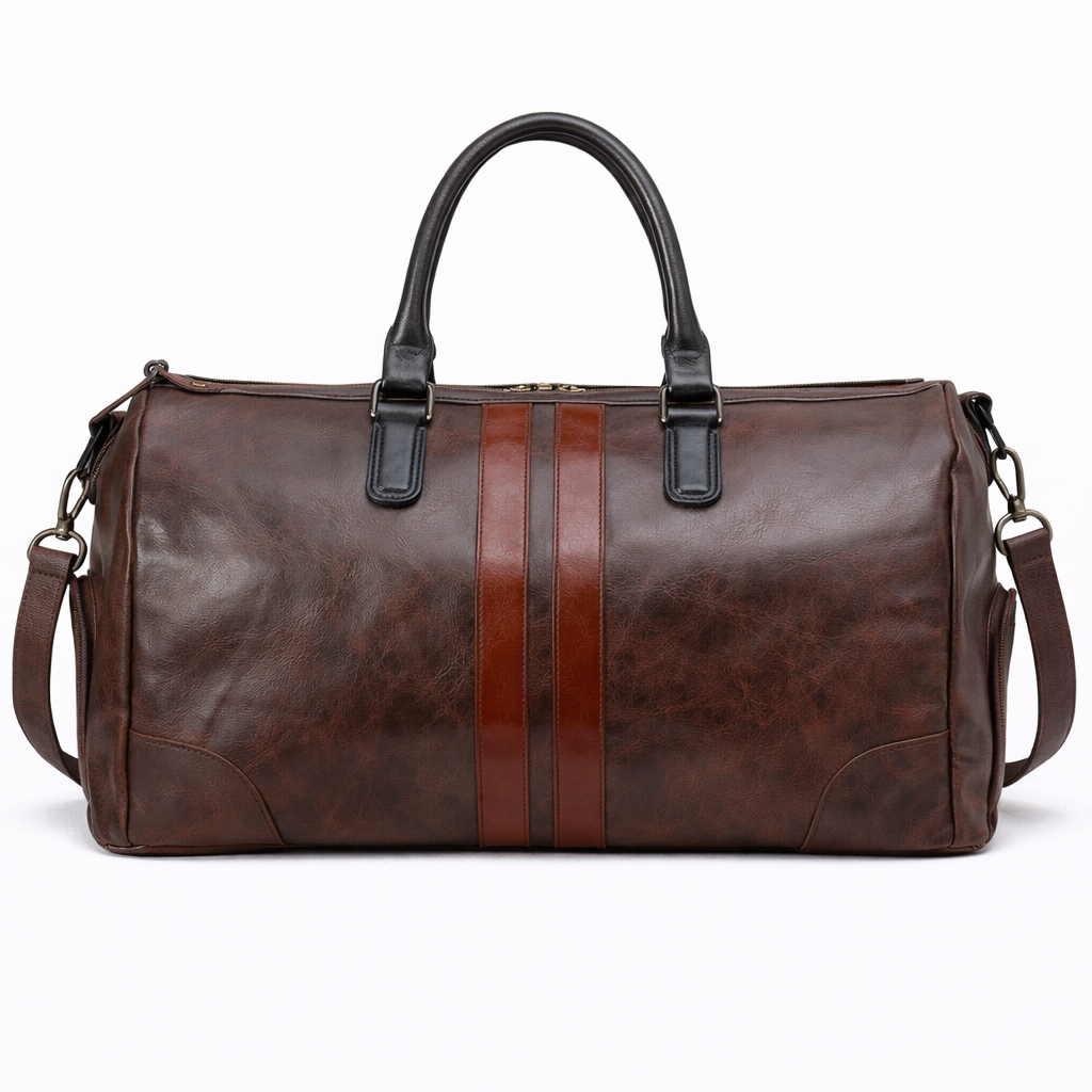 DUNE — Sac de Voyage Femme Toile Robuste Marron Grande Capacité
