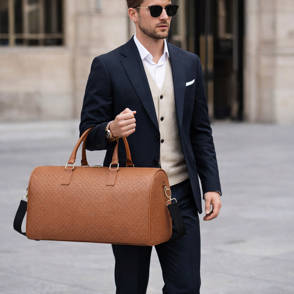 TRANSIT — Sac de Voyage Femme Toile Noire Pratique Multi-Poches