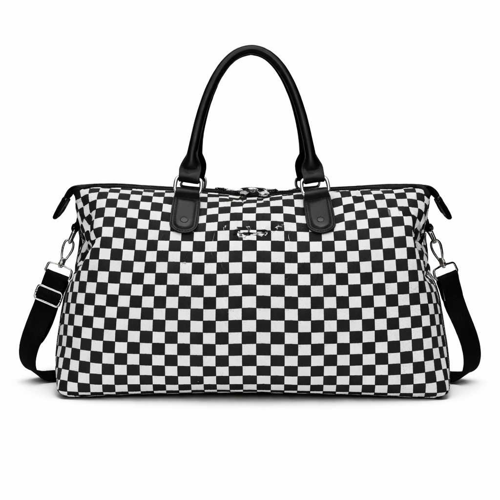 ORIGINE — Sac de Voyage Femme Cuir PU Noir Intemporel