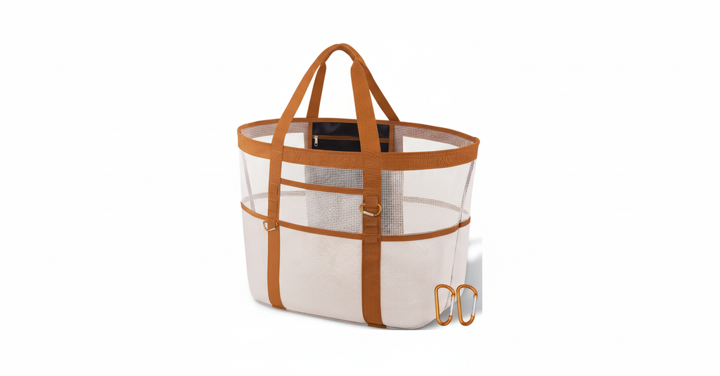 ILE DE RE — Sac de Plage Femme Blanc Bohème Insulaire