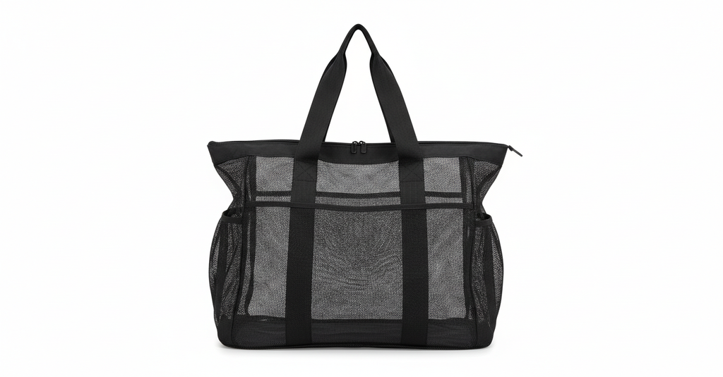 PORTOFINO — Sac de Plage Femme Noir Léger Méditerranéen