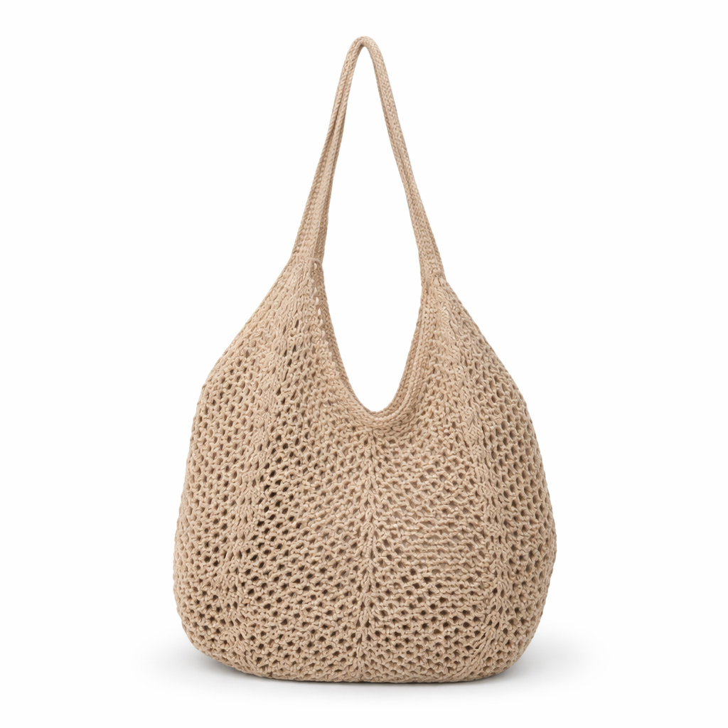 BIARRITZ — Sac de Plage Femme Marron Style Atlantique